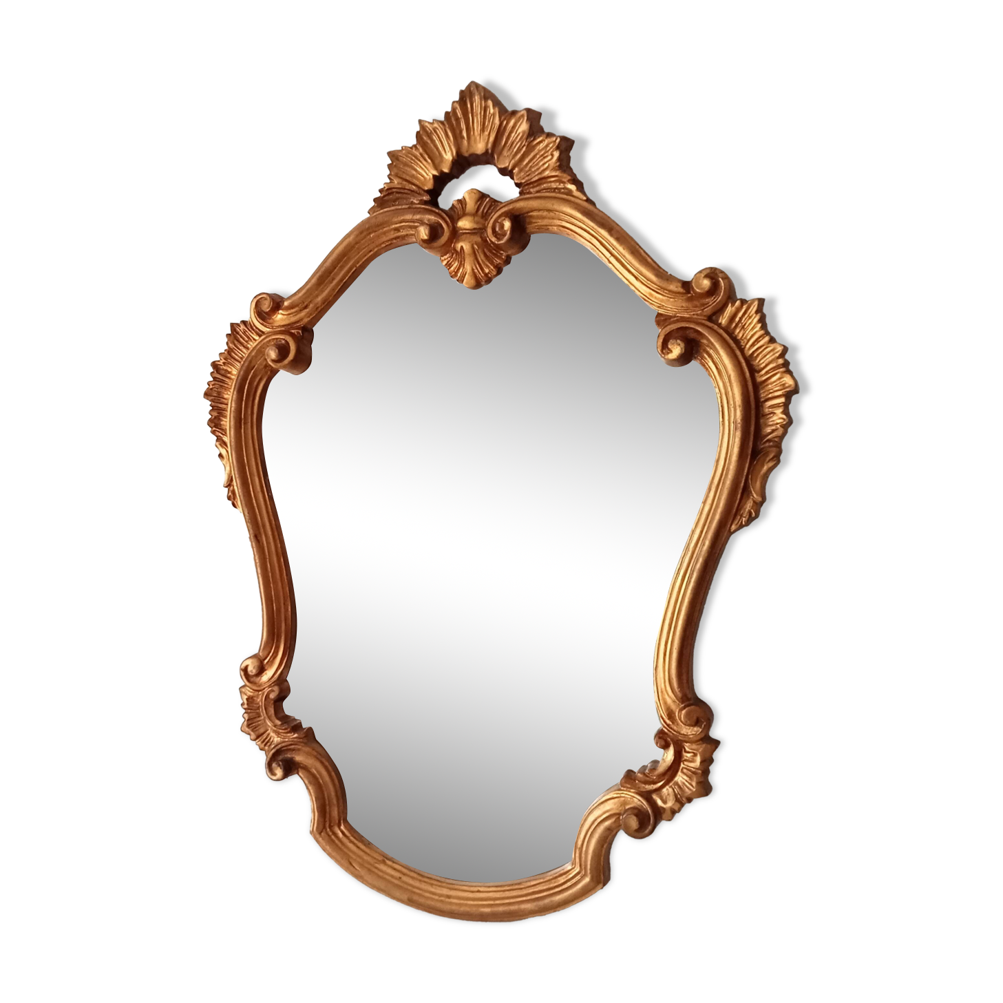 Vintage baroque mirror from the 60s Italy 84*62 cm