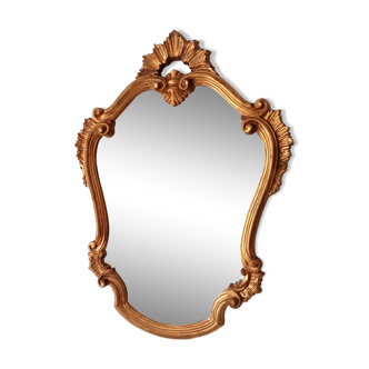 Vintage baroque mirror from the 60s Italy 84*62 cm