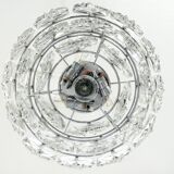 Small and Superb Pendant, Chrome and Crystal Glass by Kinkeldey, Germany, 1970