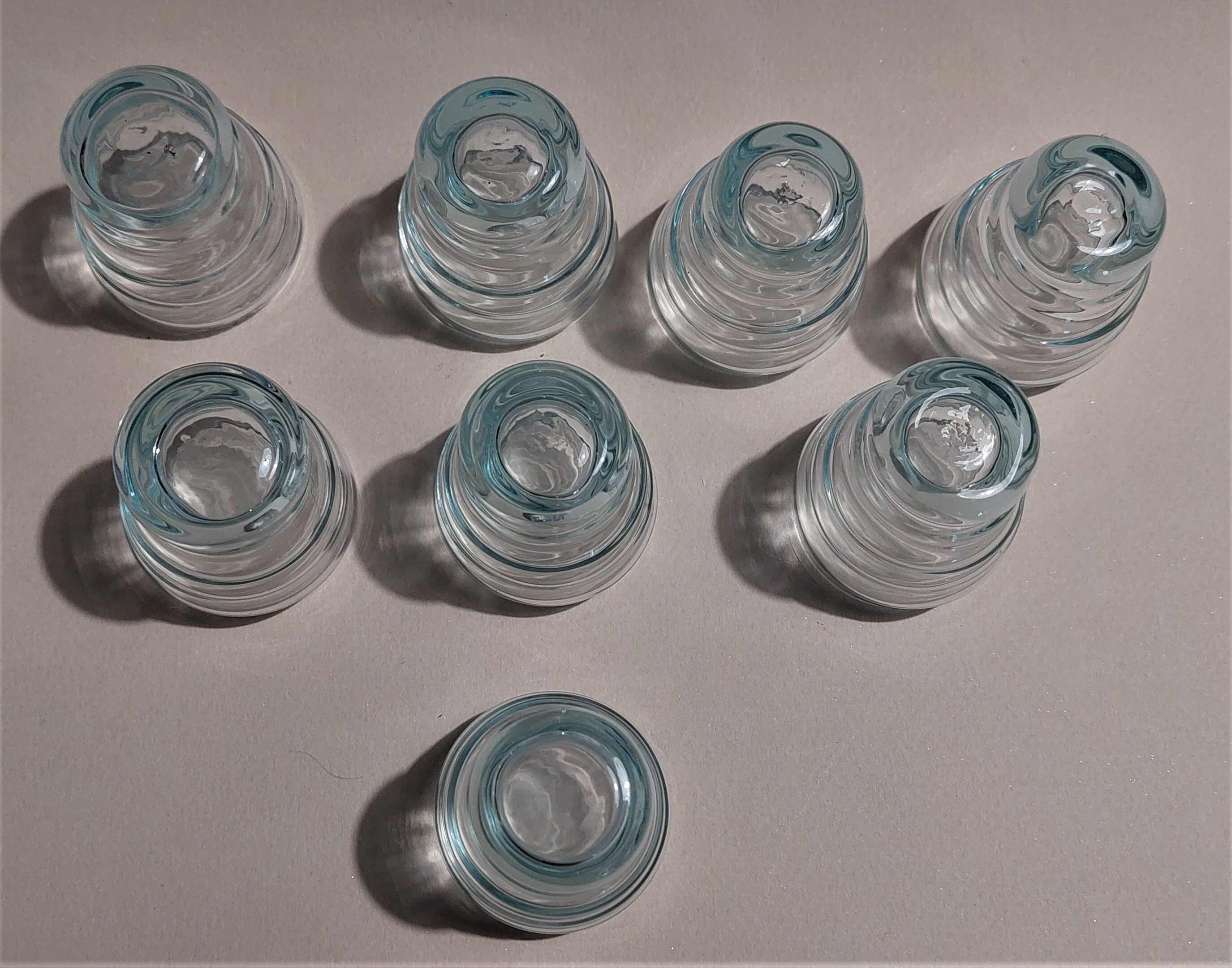 Vintage shooter shot glasses series of six