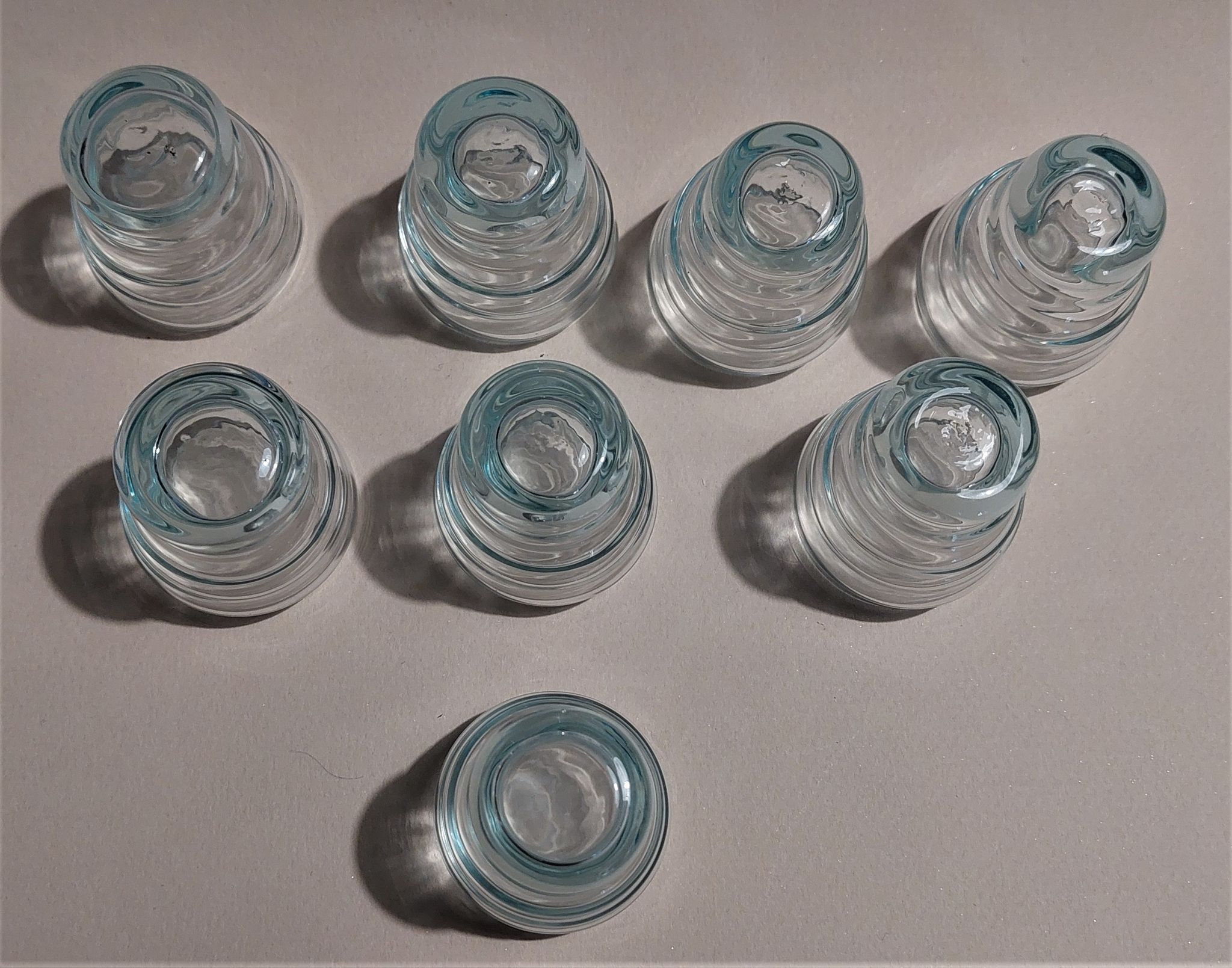 Vintage shooter shot glasses series of six