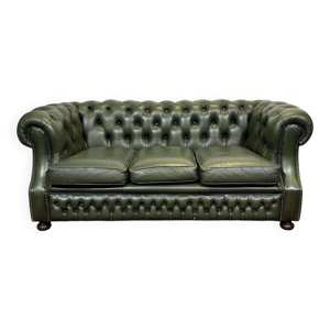 Canapé Chesterfield - places cuir
