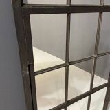 Miroir industriel en fer patiné, Tchécoslovaquie, années 1960