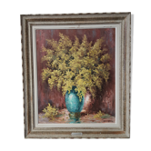 Peinture  bouquet de mimosa