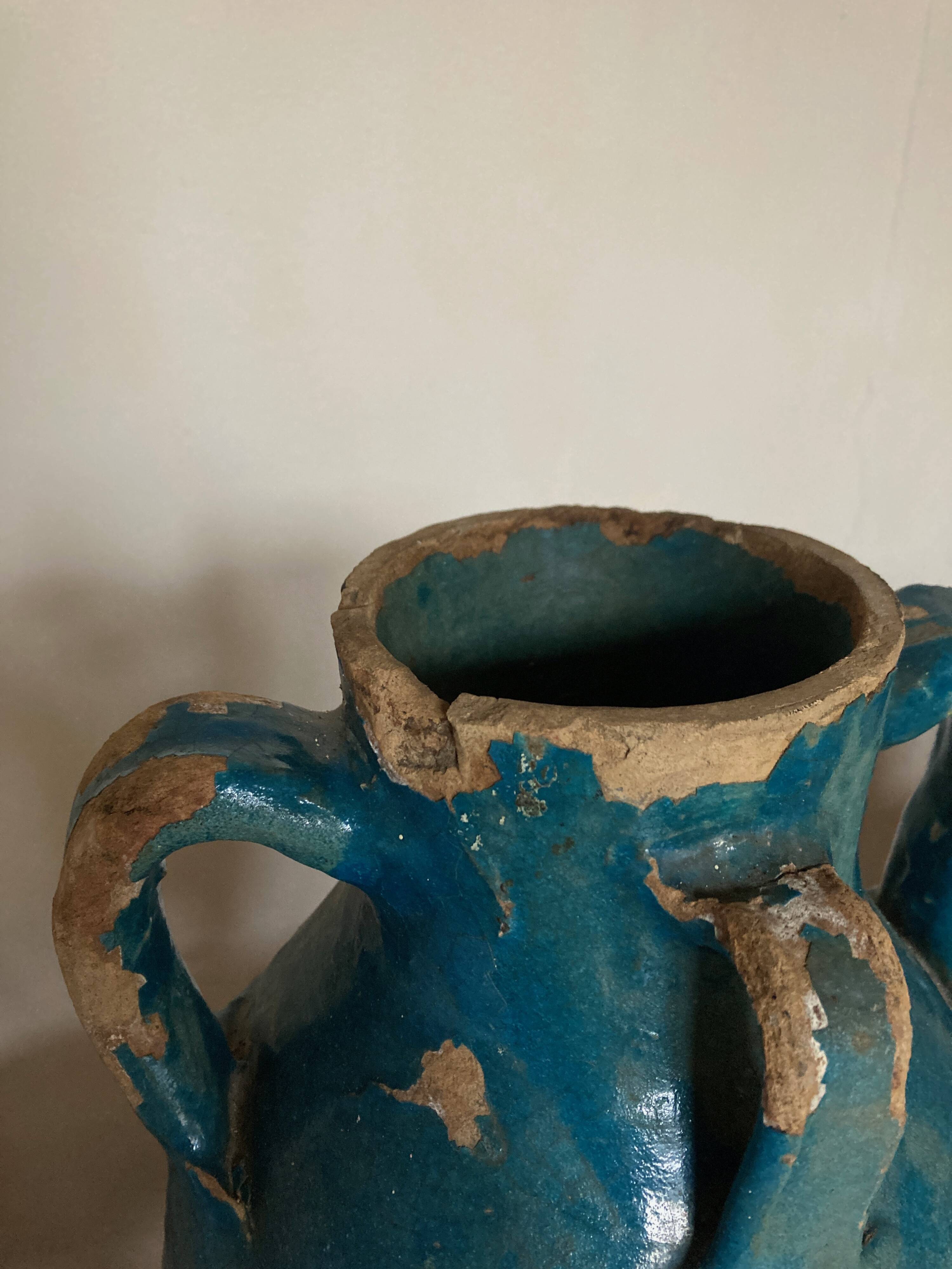 Jar 18th XXXL Persian blue archeology Central Asia Islamic arts