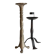 Pair of Brutalist Vintage Steel Candlesticks