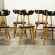 Set of 6 restored Luterma "banana" chairs