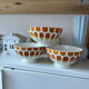 Set of 3 beautiful vintage Digoin bowls.