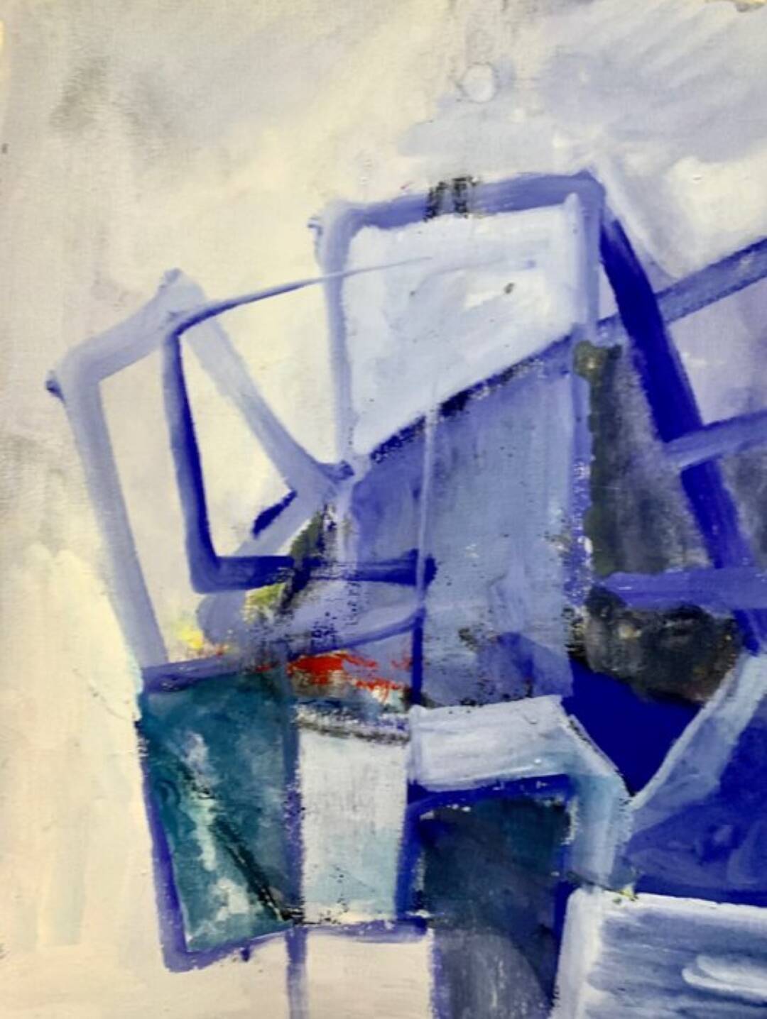 Oil on abstract paper Jean-Marie Planque