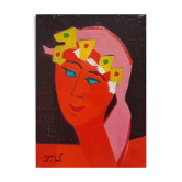 Peinture de France Wagner   "Portrait"