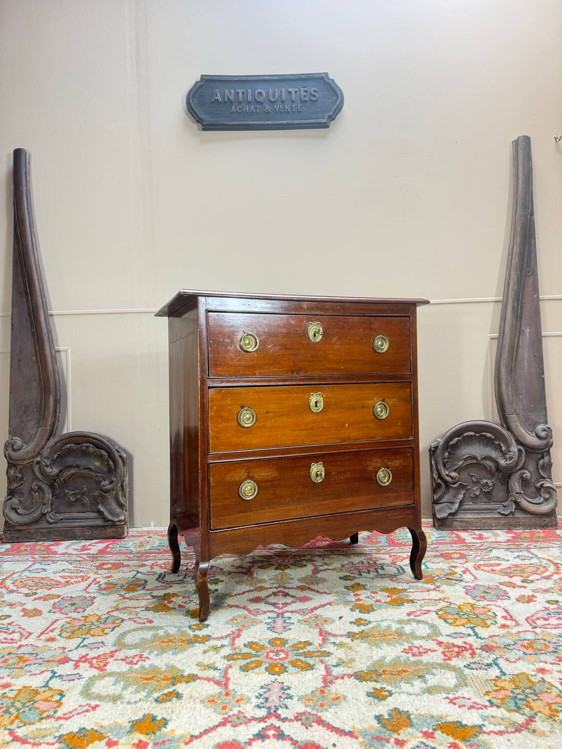 Louis XV Mahogany Chest of Drawers, 18th Century