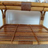 Vintage rattan coffee table