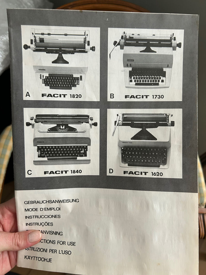 Facit 1620 typewriter | Selency