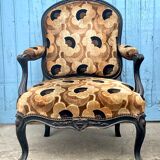 Paire de fauteuils à la reine laqués. Napoléon III, XIXe siècle