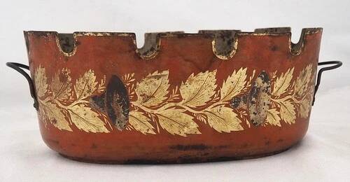 Cooling cabinet, Directoire period glass structure, 18th century, painted tin piece.