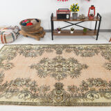 5x9  Faded Classic Turkish Vintage Tapis Rug, 272x172Cm