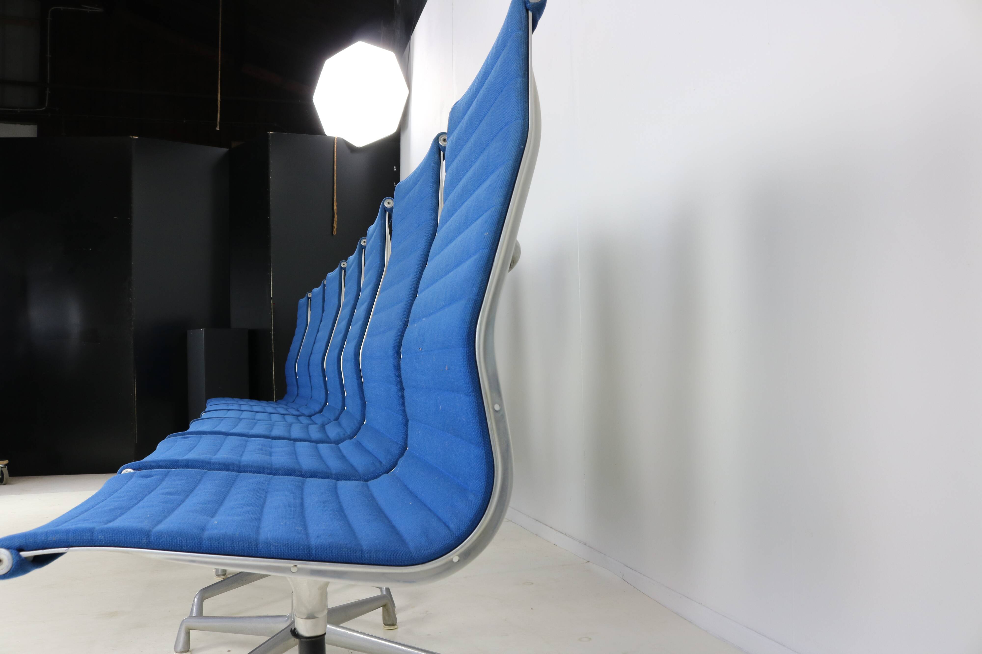 Set of seven office chairs by Charles Eames for Herman Miller Usa design