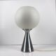 Space Age Lamp Erco in Opaline Glass and Brushed Metal, Germany 1974