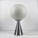 Space Age Lamp Erco in Opaline Glass and Brushed Metal, Germany 1974