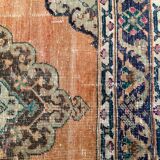 Distressed Turkish Runner 375x80 cm wool Vintage Tribal Rug