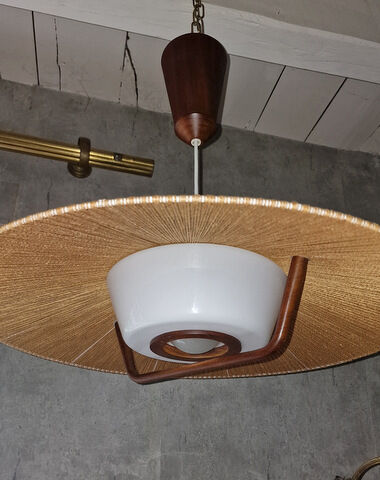 Vintage pendant lamp published by Temde, 1960