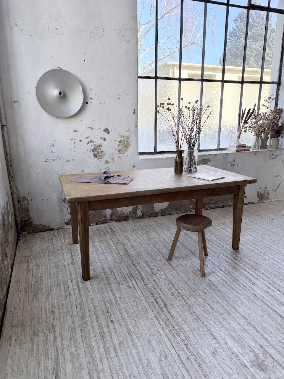 Oak farmhouse table 180cm