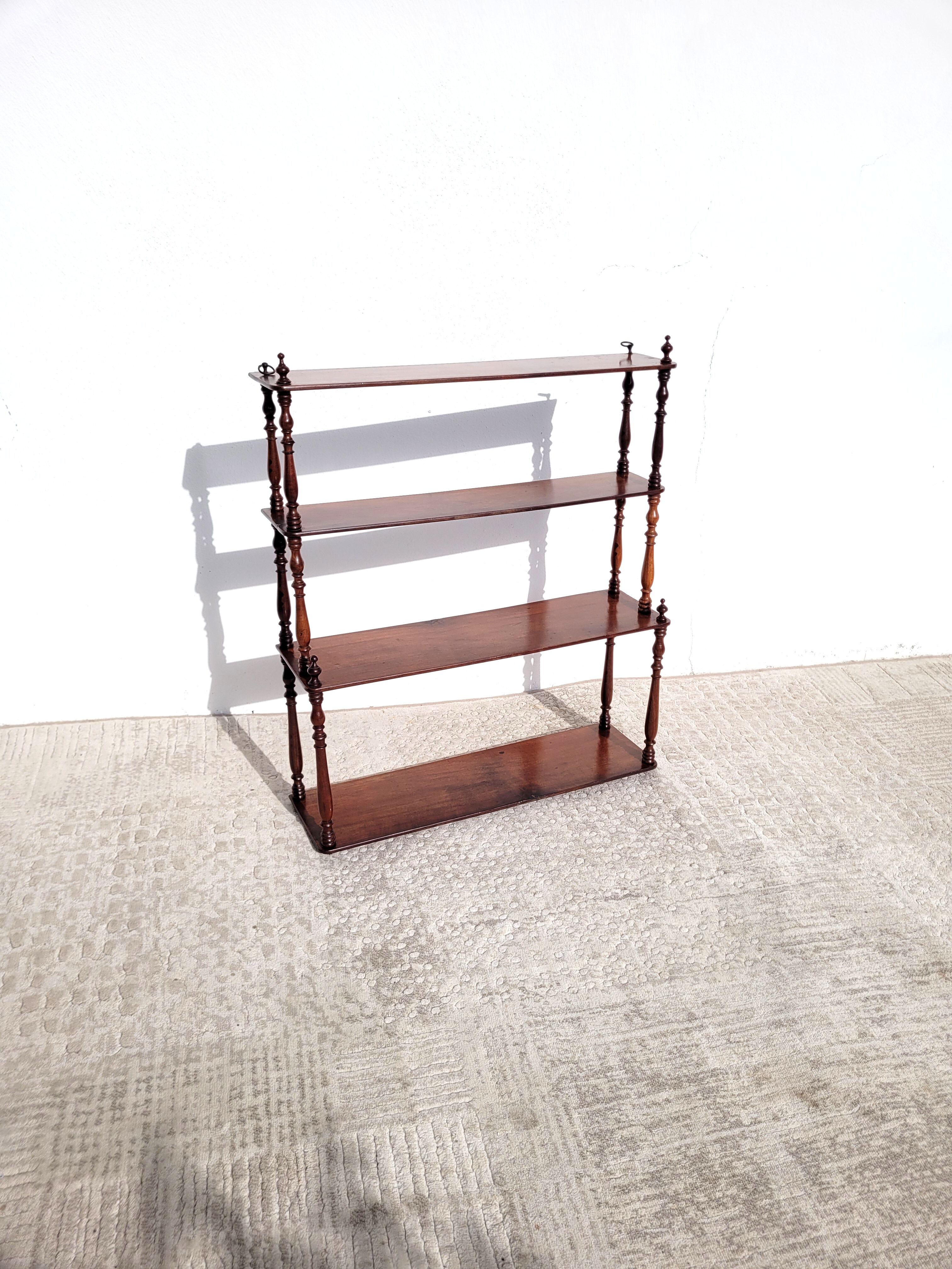 Mahogany wall shelf 1900