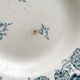 3 ironstone soup plates "Milan" Creil and Montereau