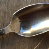 10 silver metal spoons art deco style