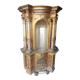 Superb early 19th century church tabernacle in gilded stuccoed wood