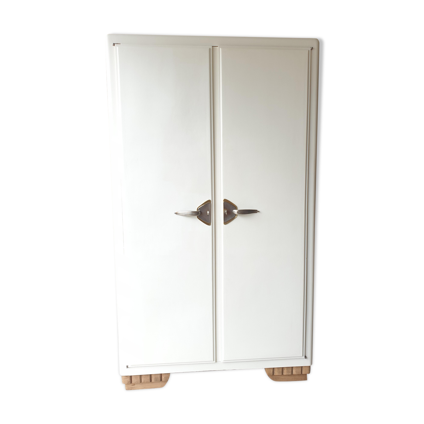 Armoire art-déco blanche