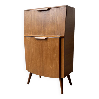 Meuble à boissons éclairé du milieu du siècle des années 1950 par Hubbinet