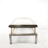 Table low sliding glass of the 1970s