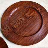 Solid Wengé cover plates by Hans Gustav Ehrenreich, Denmark. 1