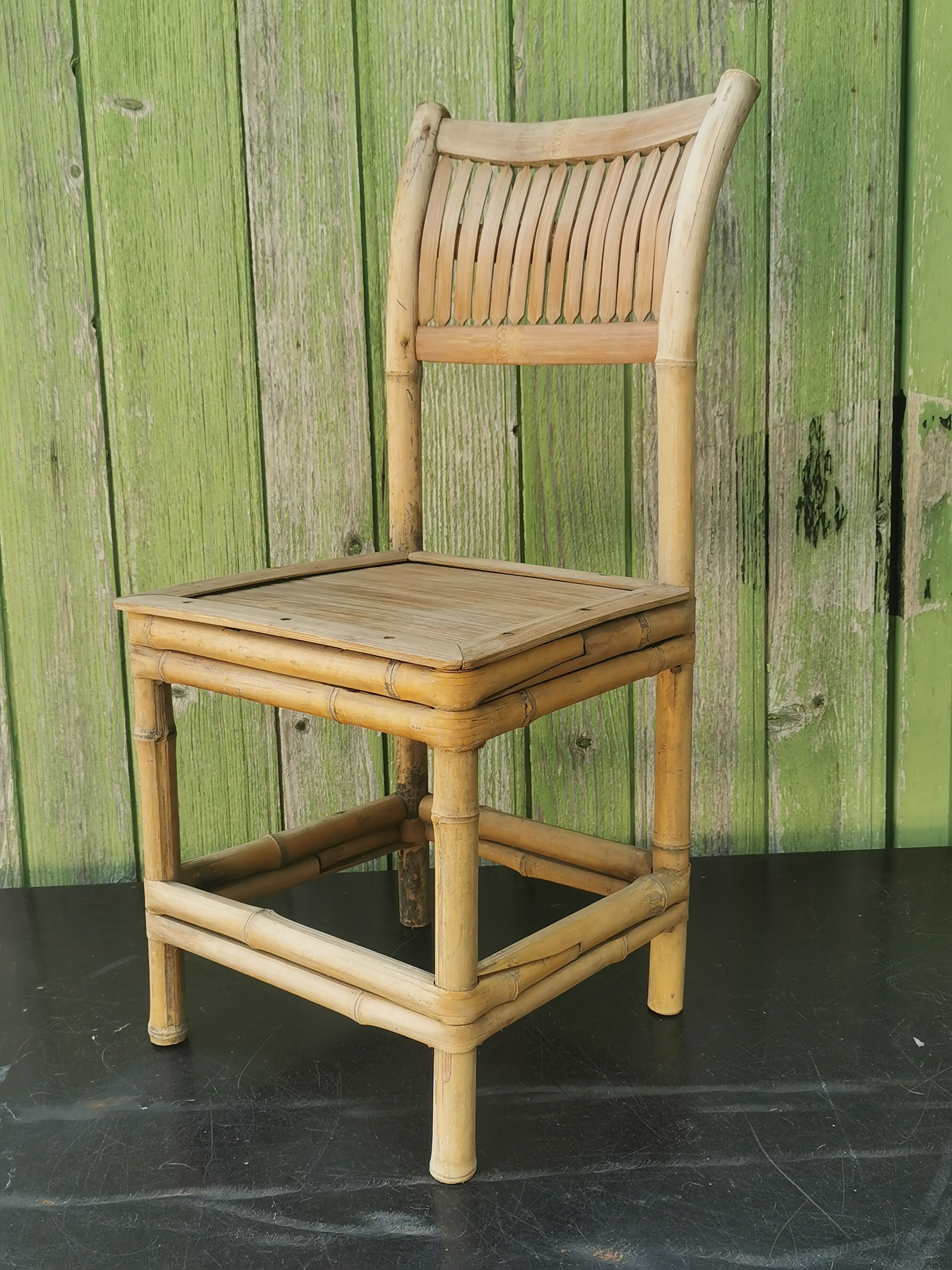 Vintage rattan children's chair