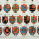 Engraving • Dignity, heraldic coat of arms 1 • Original and vintage poster from 1898