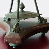 Large lamp mounted on old candlestick