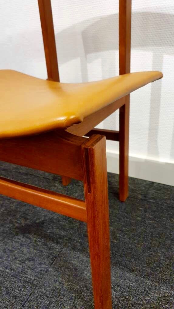 Set of 6 teak dining chairs by Inger Klingenberg for France & Daverkosen 1960