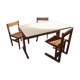 Table and 3 chairs Andre Sornay circa 60