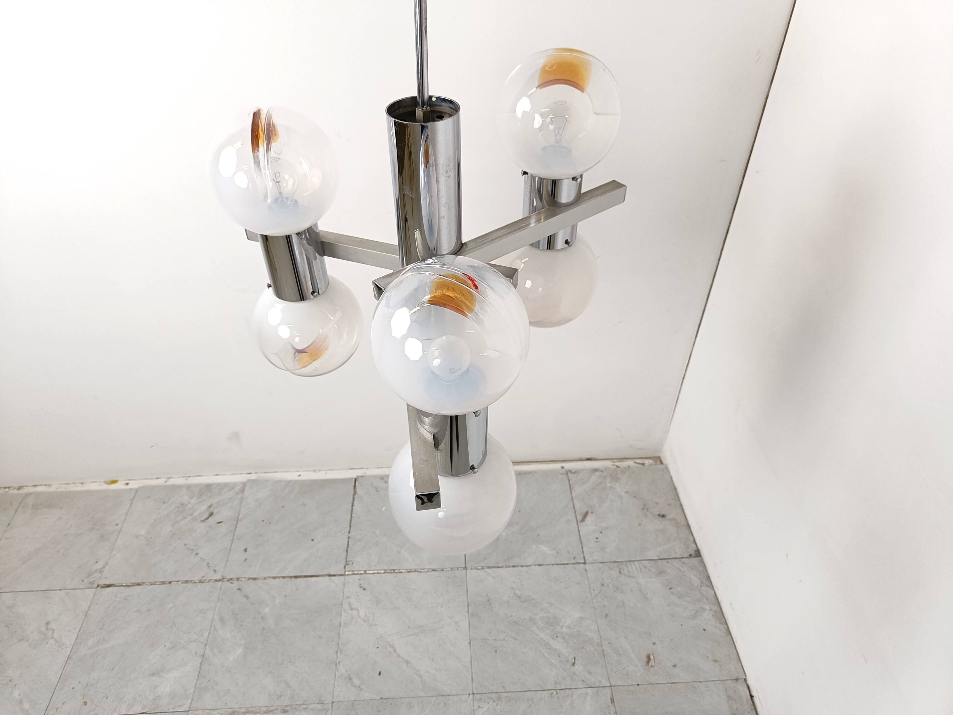 Vintage Mazzega chandelier, 1960s