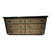 double commode Rotin