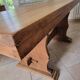 Monastery dining table, farmhouse, solid oak, antique vintage.
