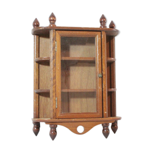Étagère en bois vitrée
