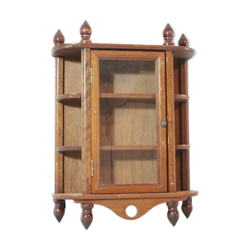 Étagère en bois vitrée