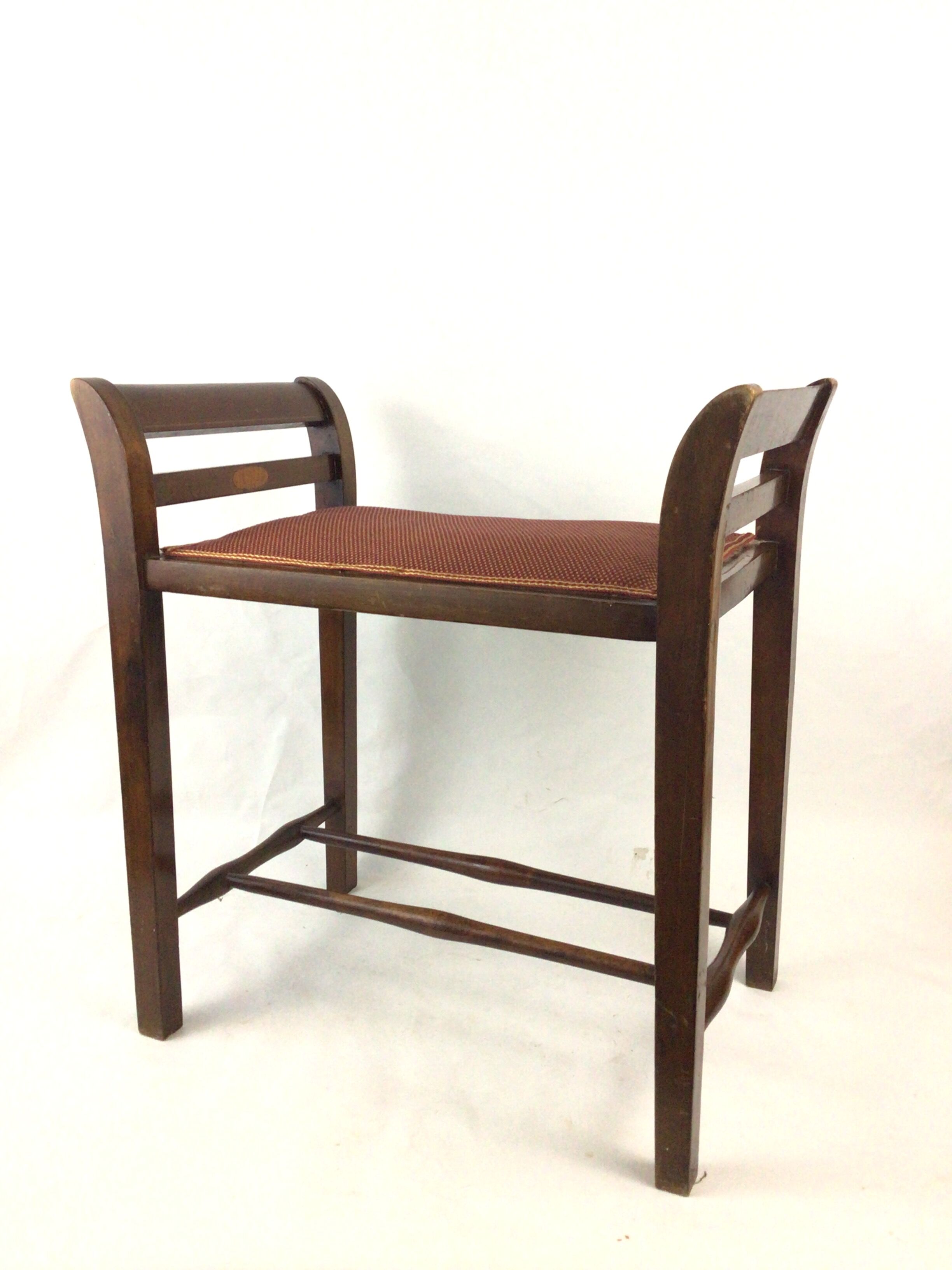 Mahogany piano bench stool