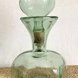 Vintage carafe in light green glass