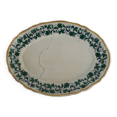 Plat ovale ancien en céramique Richard, décorations, Italie, XIX Century
