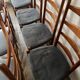 Set of 8 Scandinavian ladderback chairs, 1960s.