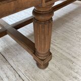 Solid walnut farmhouse castle table 1900 XXL