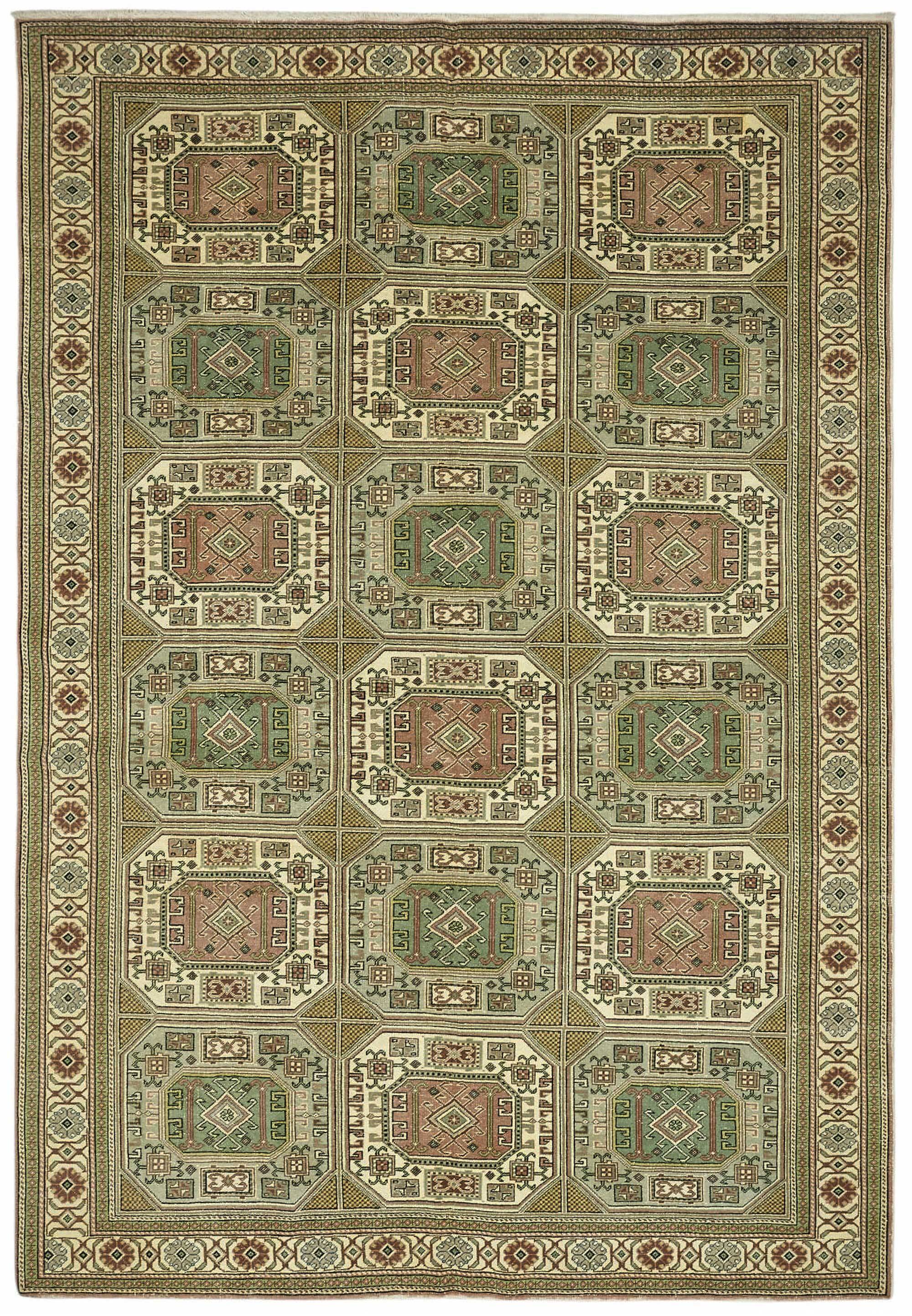 Turkish Wool Vintage Kayseri Rug 194 cm x 290 cm